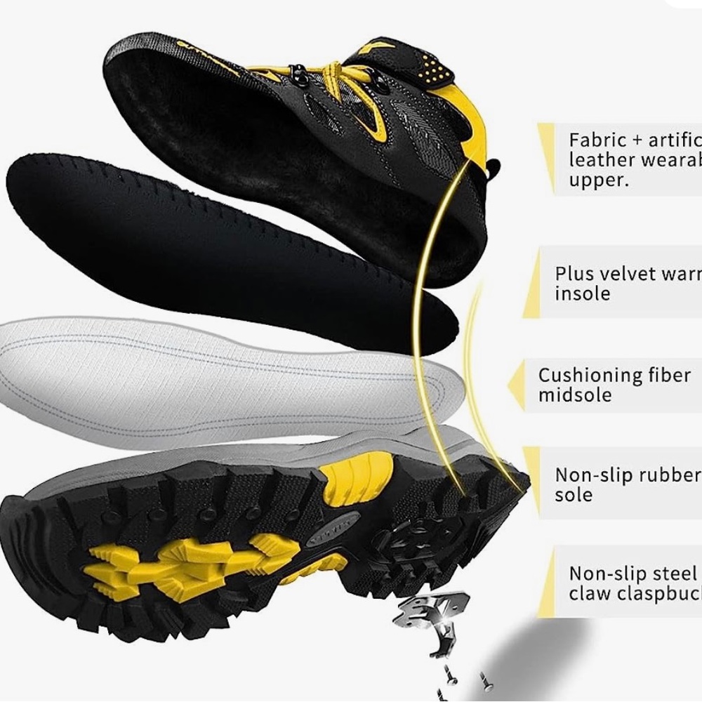 NWT Littleplum Boys Waterproof Snow Boots with Crampons - Picture 5 of 8